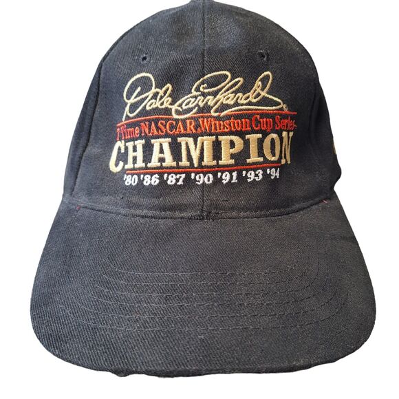 Dale Earnhardt Strapback Ball Cap VINTAGE 1994 ADULT SIZE OSFA 7x winston cup - Picture 1 of 10